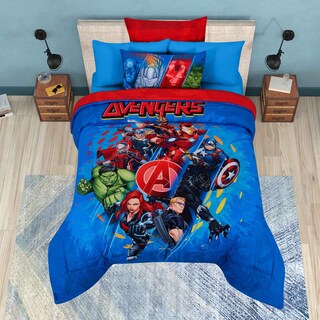 Foto 4 | Foto 4 | Set De Edredón Microfibra Matrimonial Avengers Ultra