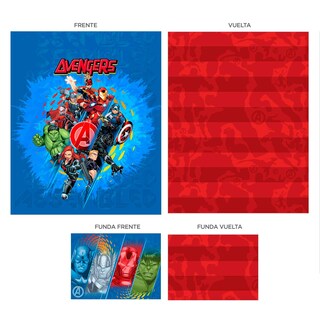 Foto 7 | Foto 7 | Set De Edredón Microfibra Matrimonial Avengers Ultra