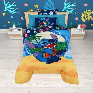 Foto 4 | Foto 4 | Set De Edredón Microfibra Matrimonial Stitch Playa