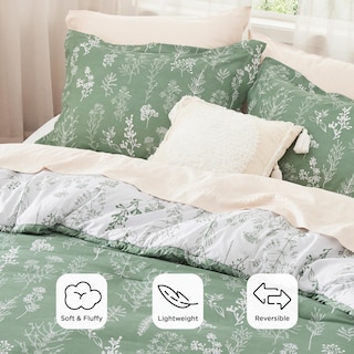 Foto 3 | Foto 3 | Juego de Edredón Bedsure Queen Verde con 2 Fundas de Almohada - Venta Internacional