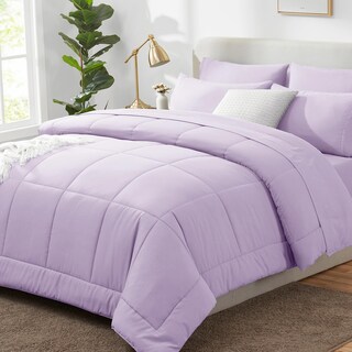 Foto 1 | Foto 1 | Edredón Queen Size con Fundas de Almohada CozyLux Morado 7 Piezas - Venta Internacional