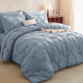 Foto 1 | Foto 1 | Edredón Queen Size con Fundas de Almohada CozyLux Azul Grisáceo 7 Piezas - Venta Internacional