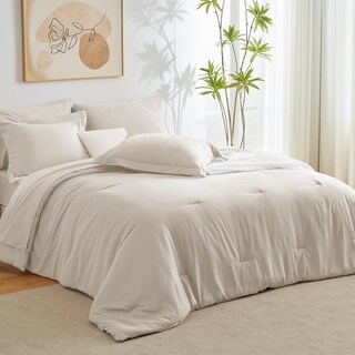 Foto 1 | Foto 1 | Juego de Edredón King CozyLux Beige 7 Piezas - Venta Internacional