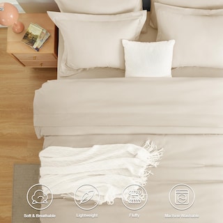 Foto 3 | Foto 3 | Juego de Edredón King CozyLux Beige 7 Piezas - Venta Internacional