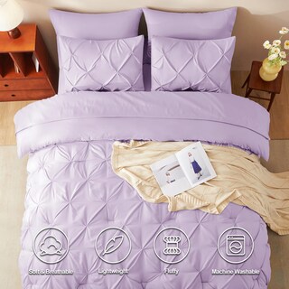 Foto 2 | Foto 2 | Edredón Queen Size con Sábanas CozyLux Morado Claro 7 Piezas - Venta Internacional