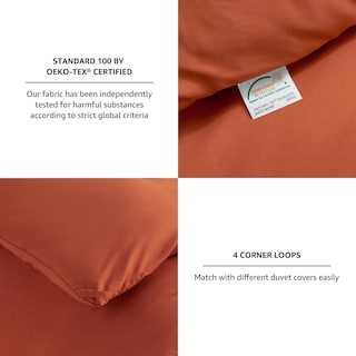 Foto 5 | Foto 5 | Edredón King Size con Fundas de Almohada CozyLux Terracota 3 Piezas - Venta Internacional