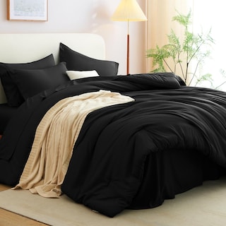 Foto 4 | Foto 4 | Juego de Edredón Queen CozyLux Negro 7 Piezas - Venta Internacional