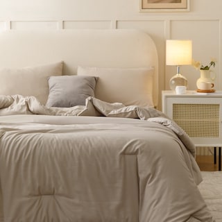 Foto 3 | Foto 3 | Edredón California King con Fundas de Almohada Rosgonia Beige 3 Piezas - Venta Internacional