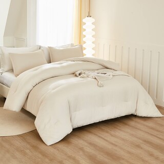 Foto 1 | Foto 1 | Juego de Edredón Matrimonial Litanika Beige 3 Piezas -Venta Internacional