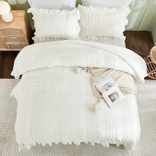 Foto 4 | Foto 4 | Set de Edredón Queen Wongs Bedding Blanco 3 Piezas - Venta Internacional