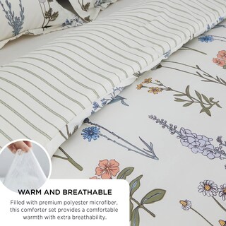 Foto 5 | Foto 5 | Juego de Edredón King Bedsure Floral 3 Piezas - Venta Internacional