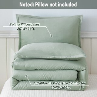 Foto 7 | Foto 7 | Set de Edredón King Litanika Verde 3 Piezas -Venta Internacional