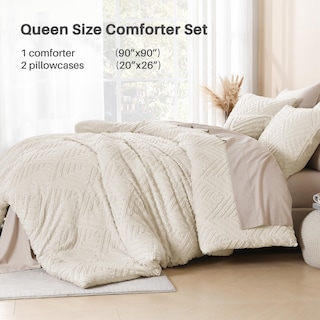 Foto 7 | Foto 7 | Edredón Queen Size con Fundas de Almohada Litanika Beige 3 Piezas - Venta Internacional