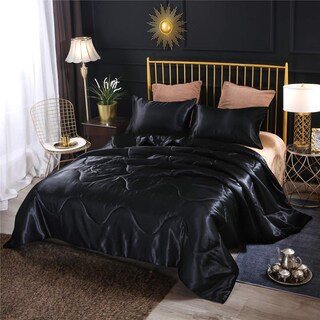 Foto 1 | Foto 1 | Edredón Queen Size con Fundas de Almohada NTBED Negro 3 Piezas - Venta Internacional