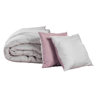 Foto 1 | Foto 1 | Couzy King Size Set De Edredon Doble Vista. Incluye: Funda (2) Y Cojin Doble Vista (2) Microfibra-150 Gramos Lila-gris