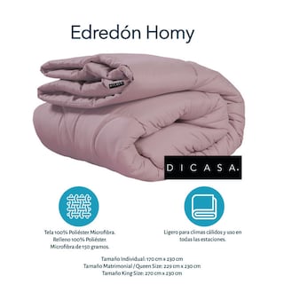 Foto 5 | Foto 5 | Homy King Size Edredon Microfibra-150 Gramos Lila