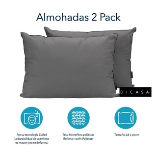Foto 6 | Foto 6 | Edredón Dicasa Homy Color Azul Marino + Sábanas Softy Platinum + Almohadas 2 Pack Queen Size