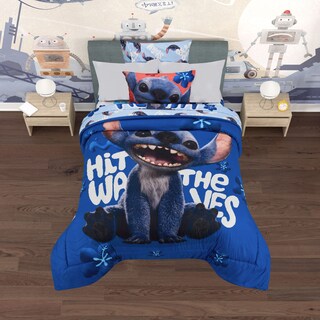 Foto 2 | Foto 2 | Set De Edredón Microfibra Stitch Waves