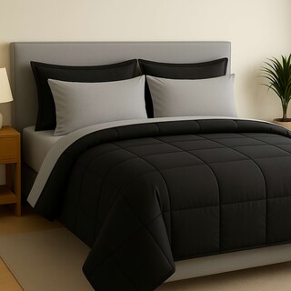 Foto 1 | Foto 1 | Set De Edredón Acolchado Tesso Home Individual Capitonado Color Negro Gris
