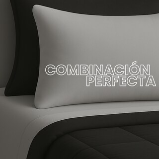 Foto 3 | Foto 3 | Set De Edredón Acolchado Tesso Home Individual Capitonado Color Negro Gris