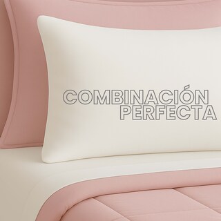 Foto 3 | Foto 3 | Set De Edredón Acolchado Tesso Home Queen Size Capitonado Color Rosa