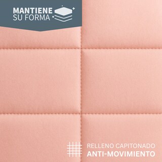 Foto 4 | Foto 4 | Set De Edredón Acolchado Tesso Home Queen Size Capitonado Color Rosa