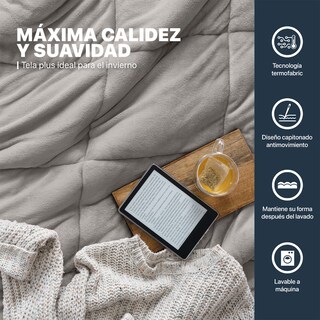 Foto 5 | Foto 5 | Set Edredón Invernal Esquimal King Size Con Fundas De Almohada Y Sábana De Cajón Café - Beige