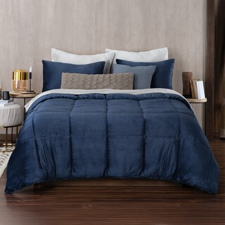 Foto 1 | Foto 1 | Edredón Cobertor Invernal Esquimal Matrimonial Con Fundas De Almohada Azul Marino