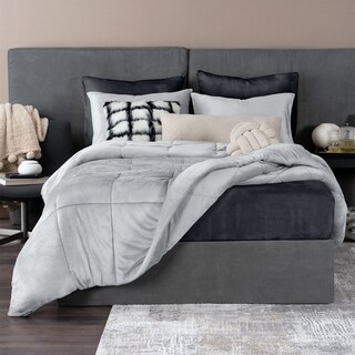 Foto 1 | Foto 1 | Set Edredón Invernal Esquimal Matrimonial Con Fundas De Almohada Y Sábana De Cajón Gris - Gris Oscuro