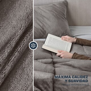 Foto 3 | Foto 3 | Edredón Cobertor Invernal Esquimal Queen Size Con Fundas De Almohada Café