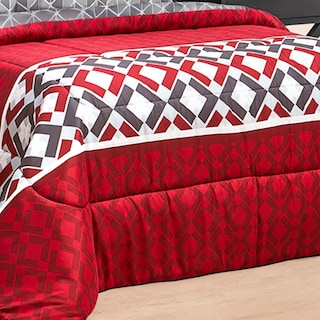 Foto 5 | Foto 5 | Edredón Set Matrimonial Elefantito Hogar Audrey Color Rojo Extra Suave Con Sábanas Dos Vistas