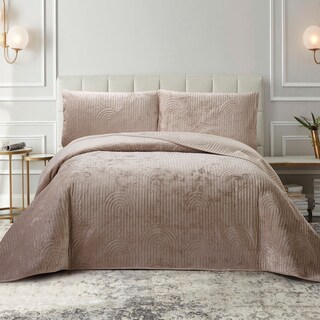 Foto 4 | Foto 4 | Edredón Con Fundas Matrimonial Elefantito Hogar Caramelo Color Caqui Velvet/terciopelo