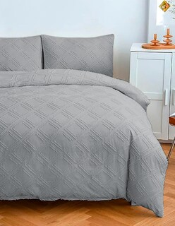 Foto 2 | Foto 2 | Juego De Funda Duvet Para Edredon Queen Rombos Gris Bluelander