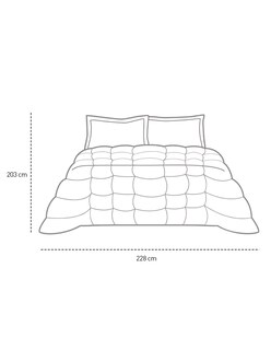 Foto 5 | Foto 5 | Juego De Funda Duvet Para Edredon Matrimonial Rombos Blanco Bluelander