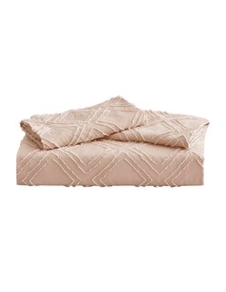 Foto 1 | Foto 1 | Juego De Funda Duvet Para Edredon Matrimonial Rombos Beige Bluelander