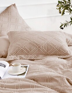 Foto 3 | Foto 3 | Juego De Funda Duvet Para Edredon Matrimonial Rombos Beige Bluelander