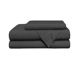 Juego De Funda Duvet Para Edredón Matrimonial Lisa Negro Bluelander