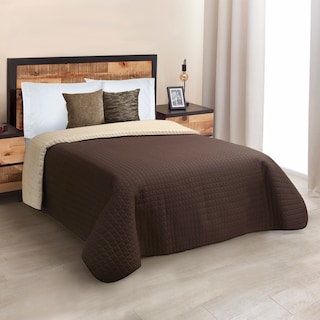 Foto 2 | Foto 2 | Edredón Dos Vistas Matrimonial color Café Chocolate Sorrento