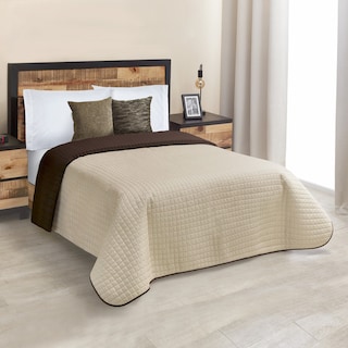 Foto 3 | Foto 3 | Edredón Dos Vistas Matrimonial color Café Chocolate Sorrento