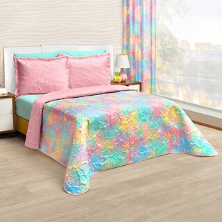 Foto 2 | Foto 2 | Edredón Matrimonial Elefantito Hogar Pastel color Rosa Doble Vista