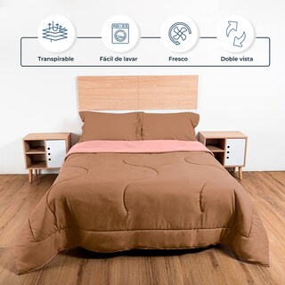 Foto 3 | Foto 3 | Edredón King Size Spring Air Reversible color Marrón