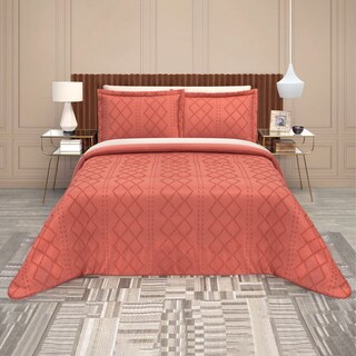 Foto 2 | Foto 2 | Edredón King Size Elefantito Hogar con Fundas Naranja 3 Piezas