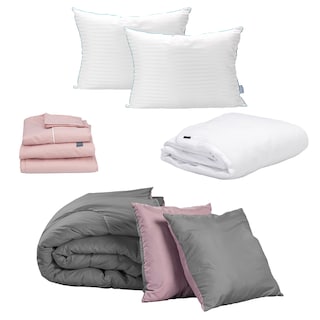Foto 1 | Foto 1 | Set De Edredón Dicasa Couzy Lila Y Gris + Sábanas Royal + Protector Cloud + 2 Almohadas Royal Twin Queen Size