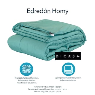 Foto 3 | Foto 4 | Edredón Dicasa Homy Verde + Sábanas Royal Individual