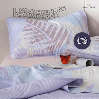 Foto 3 | Foto 3 | Edredón Ligero Queen Size con Fundas de Almohada Real Textil Pinsonic Doble Vista Brianna
