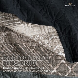Foto 6 | Foto 6 | Edredón Ligero Matrimonial con Fundas de Almohada Real Textil Pinsonic Doble Vista Samurai
