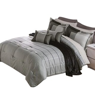 Foto 1 | Foto 1 | Edredón Lavable Gray Microfibra Matrimonial Concord