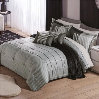 Foto 2 | Foto 2 | Edredón Lavable Gray Microfibra Matrimonial Concord