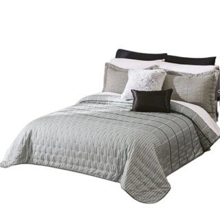 Foto 1 | Foto 1 | Edredón Neo Gray Matrimonial Suave Al Tacto Concord