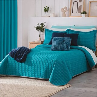 Foto 2 | Foto 2 | Edredón Neo Esmeralda Matrimonial  Suave Al Tacto Concord